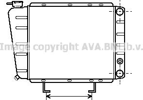 Prasco PE2016 - Радіатор, охолодження двигуна autocars.com.ua