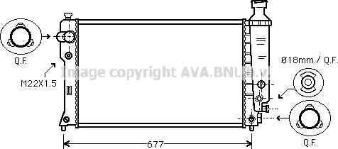 Prasco PE2135 - Радиатор, охлаждение двигателя avtokuzovplus.com.ua