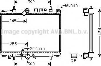 Prasco PE2217 - Радиатор, охлаждение двигателя avtokuzovplus.com.ua