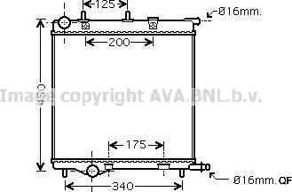 Prasco PE2289 - Радиатор, охлаждение двигателя avtokuzovplus.com.ua