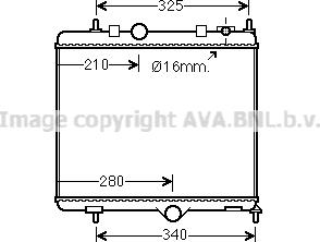 Prasco PE2384 - Радіатор, охолодження двигуна autocars.com.ua
