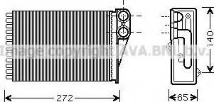 Prasco PE6292 - Теплообменник, отопление салона avtokuzovplus.com.ua