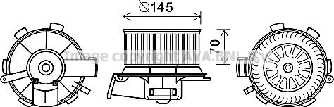 Prasco PE8388 - Электродвигатель, вентиляция салона avtokuzovplus.com.ua