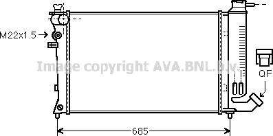 Prasco PEA2141 - Радиатор, охлаждение двигателя avtokuzovplus.com.ua