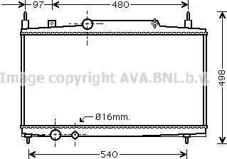 Prasco PEA2230 - Радіатор, охолодження двигуна autocars.com.ua