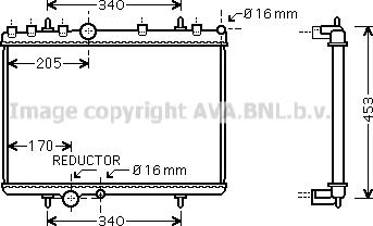 Prasco PEA2266 - Радиатор, охлаждение двигателя avtokuzovplus.com.ua