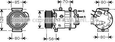 Prasco PEAK322 - Компрессор кондиционера autodnr.net