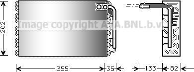 Prasco PEV009 - Випарник, кондиціонер autocars.com.ua