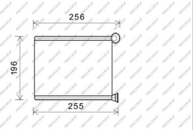 Prasco PG530H001 - Теплообменник, отопление салона avtokuzovplus.com.ua