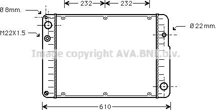 Prasco PR2015 - Радіатор, охолодження двигуна autocars.com.ua