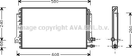 Prasco PR5024 - Конденсатор, кондиціонер autocars.com.ua