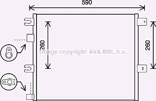 Prasco RE5124 - Конденсатор кондиционера autodnr.net