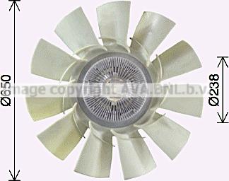 Prasco REF133 - Вентилятор, охолодження двигуна autocars.com.ua