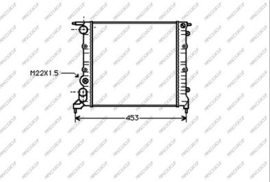 Prasco RN023R007 - Радіатор, охолодження двигуна autocars.com.ua