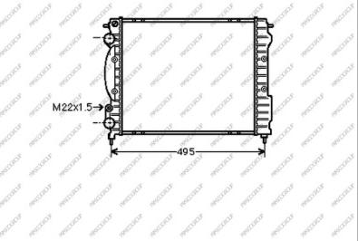 Prasco RN023R013 - Радіатор, охолодження двигуна autocars.com.ua