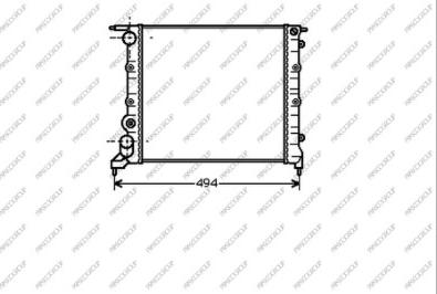 Prasco RN023R015 - Радіатор, охолодження двигуна autocars.com.ua