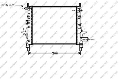 Prasco RN025R004 - Радіатор, охолодження двигуна autocars.com.ua