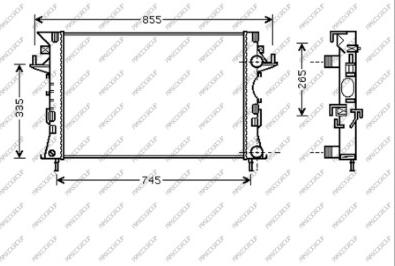 Prasco RN084R005 - Радіатор, охолодження двигуна autocars.com.ua
