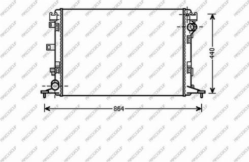 Prasco RN086R004 - Радиатор, охлаждение двигателя avtokuzovplus.com.ua