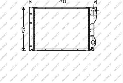 Prasco RN153R010 - Радіатор, охолодження двигуна autocars.com.ua