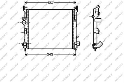 Prasco RN322R011 - Радіатор, охолодження двигуна autocars.com.ua