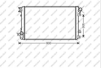 Prasco RN952R004 - Радиатор, охлаждение двигателя avtokuzovplus.com.ua