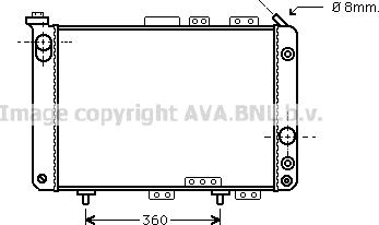 Prasco RT2024 - Радіатор, охолодження двигуна autocars.com.ua