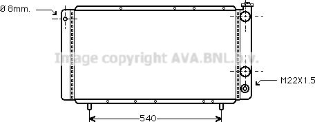 Prasco RT2025 - Радіатор, охолодження двигуна autocars.com.ua