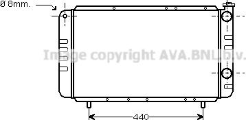 Prasco RT2058 - Радіатор, охолодження двигуна autocars.com.ua