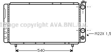 Prasco RT2086 - Радіатор, охолодження двигуна autocars.com.ua