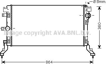 Prasco RT2418 - Радиатор, охлаждение двигателя avtokuzovplus.com.ua