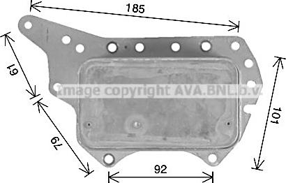 Prasco RT3657 - Масляный радиатор, двигательное масло avtokuzovplus.com.ua