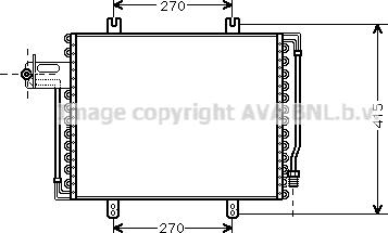 Prasco RT5193 - Конденсатор, кондиціонер autocars.com.ua