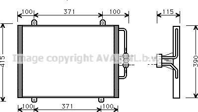 Prasco RT5201 - Конденсатор кондиционера avtokuzovplus.com.ua