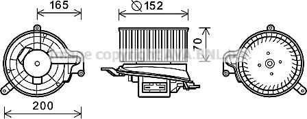 Prasco RT8519 - Електродвигун, вентиляція салону autocars.com.ua