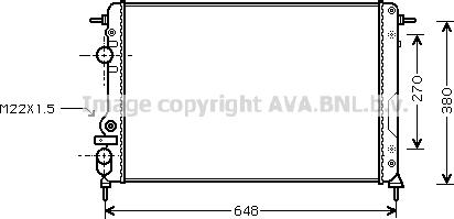 Prasco RTA2266 - Радиатор, охлаждение двигателя avtokuzovplus.com.ua