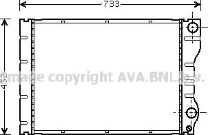 Prasco RTA2293 - Радіатор, охолодження двигуна autocars.com.ua