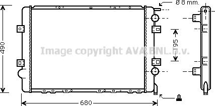 Prasco RTA2299 - Радиатор, охлаждение двигателя autodnr.net