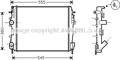 Prasco RTA2325 - Радиатор, охлаждение двигателя autodnr.net