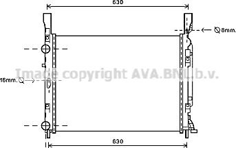 Prasco RTA2469 - Радіатор, охолодження двигуна autocars.com.ua