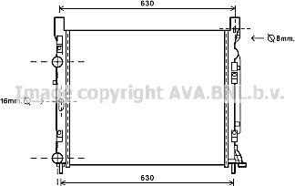 Prasco RTA2470 - Радіатор, охолодження двигуна autocars.com.ua