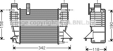 Prasco RTA4338 - Интеркулер autocars.com.ua