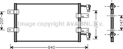 Prasco RTA5314 - Конденсатор кондиционера avtokuzovplus.com.ua