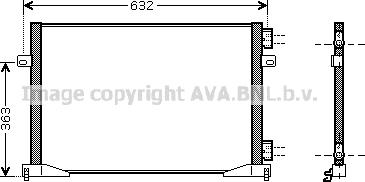 Prasco RTA5339 - Конденсатор кондиционера avtokuzovplus.com.ua