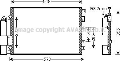 Prasco RTA5340D - Конденсатор кондиционера avtokuzovplus.com.ua