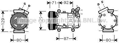 Prasco RTK401 - Компресор, кондиціонер autocars.com.ua