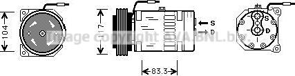 Prasco RTAK403 - Компресор, кондиціонер autocars.com.ua