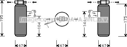 Prasco RTD027 - Осушувач, кондиціонер autocars.com.ua