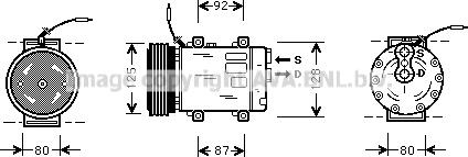 Prasco RTK067 - Компрессор кондиционера autodnr.net