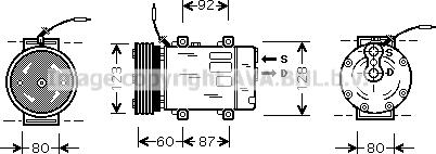 Prasco RTK075 - Компресор, кондиціонер autocars.com.ua